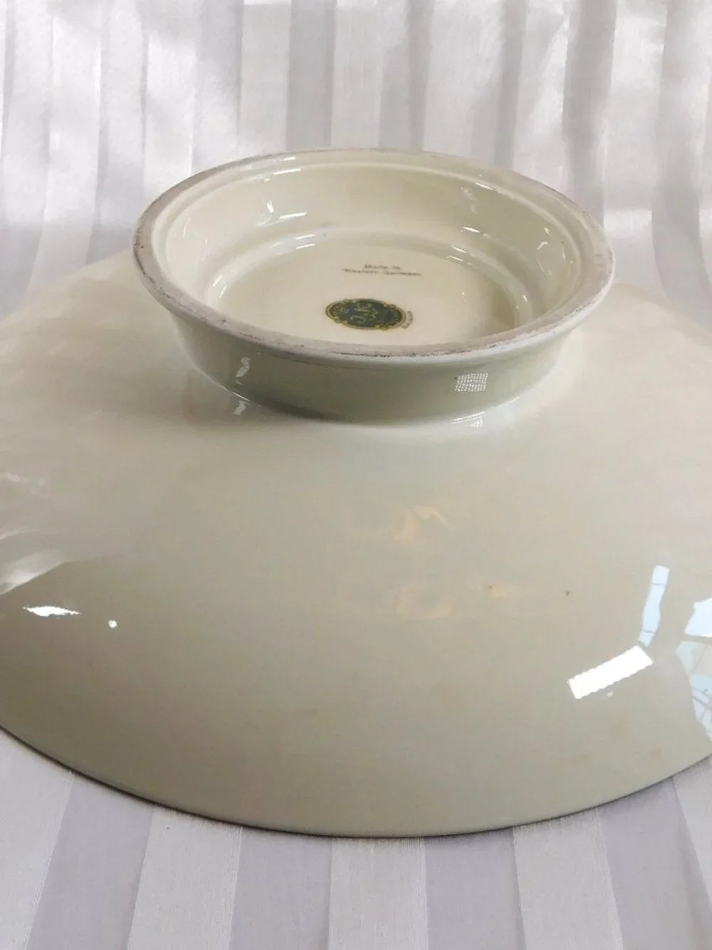 Large Footed JWK Kuba Bowl # 26015